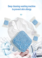 Nettoyant pour tambour de machine à laver, nettoyage en profondeur, désodorisant pour lave-linge, élimine les taches, détergent, nettoyant pour machine à laver, comprimés effervescents