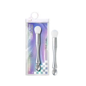 LMLTOP Double-Ended Mask Brush Electroplated Spoon <b>Silicone</b> <b>Stick</b> For Facial Mask Application SY615 - Product Image 2