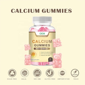 סוכריות גומי למבוגרים OEM/ODM עם סידן, מגנזיום, אבץ, ויטמין <span class=keywords><strong>B12</strong></span> ו-K2, ויטמין D3, תומכות בשיפור צפיפות העצם, תוספי תזונה - Product Image 3