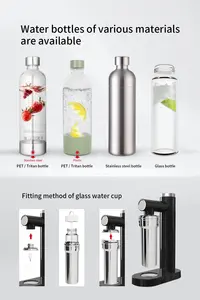 सोडा निर्माता डेस्कटॉप सोडा स्ट्रीम पोर्टेबल शीतल पेय सोडा निर्माता बोतल घर स्पार्कलिंग पानी मशीन