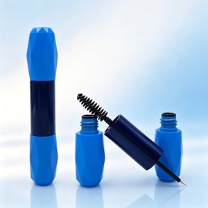 Nouvelle conception, étui pour eye-liner double forme diamant, tube de mascara double extrémité, conteneur vide en plastique pour mascara et eye-liner - Product Image 1