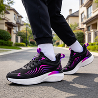 Fabricant de baskets décontractées pour hommes de toutes sortes, avec lacets, en tissu mesh léger, style marche