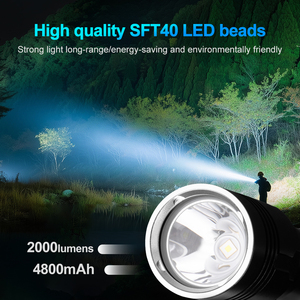 Wosen Trọng lượng nhẹ có thể sạc lại nhôm sft40 cường độ cao sáng <span class=keywords><strong>LED</strong></span> hạt chuyên nghiệp 500-600M chùm khoảng cách dưới nước làm việc ánh sáng - Product Image 3