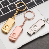 Usb Logam Putar 8GB OEM, Logo Disk Memori Flash Drive