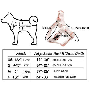 Arnés ajustable de alta calidad, juego de collar y correa para perros, fabricantes de <span class=keywords><strong>terciopelo</strong></span>, juego de arnés para perros sin tirones - Product Image 6