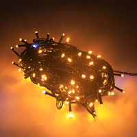 Black Wire Flash Bulb Weihnachts lichterketten Männlich und weiblich Anschließ bar 10m LED Lichterkette Weihnachts dekoration Lichterkette