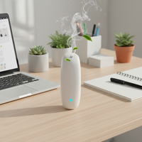Mini Humidificateur Portable à Ultrasons, Diffuseur de Parfum, Vaporisateur d'Ambiance, Distributeur d'Arômes, Atomiseur avec Batterie pour Hôtels