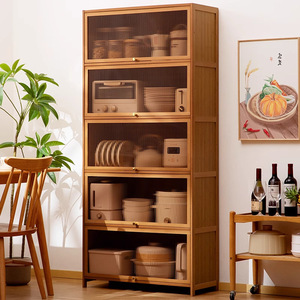 Aparador sencillo de pie, mueble de almacenamiento para cocina, armario multifuncional de gran capacidad para vajilla en la sala de estar - Product Image 2