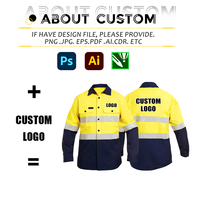 Vêtements de travail réfléchissants personnalisés pour les travailleurs de la construction Vêtements de travail haute visibilité pour hommes avec logo