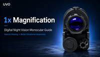 Caméra de vision nocturne monoculaire, enregistrement vidéo, stockage 32 Go, Android, WiFi, zoom 1x 2x 4x, UVQ G14