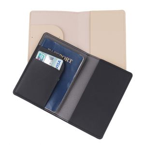 Waterproof PU <b>Leather</b> Passport Cover & Travel <b>Document</b> Organizer <b>Case</b> With Card Holder 5 in Size Letter Decoration - Product Image 3