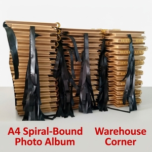 Set Fai-<span class=keywords><strong>da</strong></span>-Te per Scrapbooking A4 con 40 Pagine Nere, Album Fotografico e Libro degli Ospiti per Matrimoni, Rilegatura <span class=keywords><strong>a</strong></span> Spirale per Schizzi <span class=keywords><strong>a</strong></span> <span class=keywords><strong>Matita</strong></span> - Product Image 3