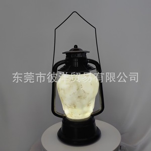 Halloween Skull Lantern Plastic <b>Ornament</b> With Red Eyes For Party Decoration Props - Product Image 5