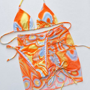 <span class=keywords><strong>Bikini</strong></span> con microestampado para mujer, microestampado femenino de 3 piezas con traje de baño, modelo 5723 - Product Image 4