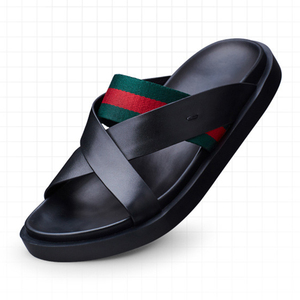 Nouvelles Tongs Tendance 2026 en Cuir Véritable Antidérapantes pour Hommes – Sandales d'Été Décontractées pour la Plage et l'Extérieur - Product Image 4