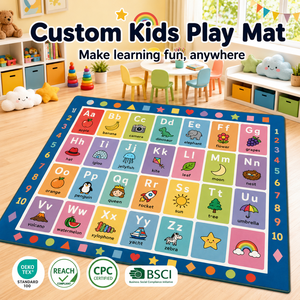 Tapis de jeu éducatif ABC en gros, tapis de sol absorbant les chocs pour l'apprentissage des <span class=keywords><strong>lettres</strong></span>, pour tout-petits et enfants, idéal pour les projets préscolaires - Product Image 1
