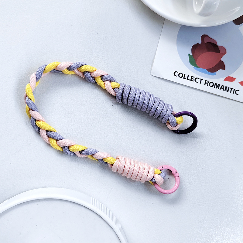 Nylon Braided Strap Universal Wristband Lanyard Compatible with IPhones All Smartphones Keychains Camera Charms