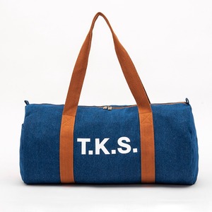 Sac de voyage en denim grande capacité, doux, simple et tendance - Product Image 1