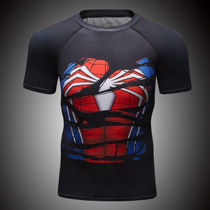 Cody Lundin vente en gros super-héros hommes Compression t-shirt 3d imprimé sport Gym T-shirts Cosplay Costumes athlétique vêtements de Fitness - Product Image 6
