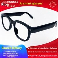 Occhiali Intelligenti AI per Traduzione, Fotocamera, Registrazione Vocale, Controllo Touch, Chat, Chiamate e Ascolto
