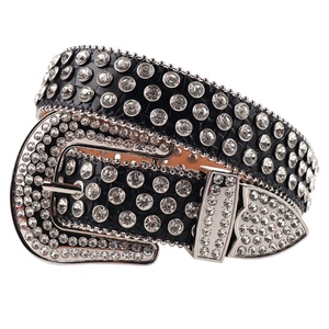 <span class=keywords><strong>Cintura</strong></span> di strass con diamanti occidentali con borchie di coccodrillo in pelle di coccodrillo per ragazza - Product Image 6