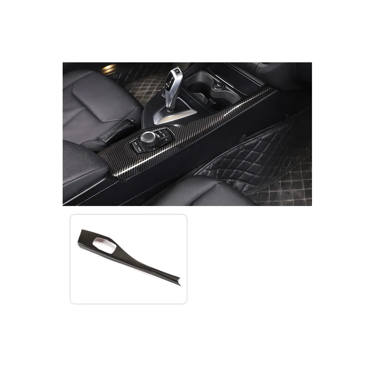 carbon fiber car gear panel frame trim strip decoration styling for bmw 1 series f20 2012 2013 2014 2015 2016 2017 2018 2019 118