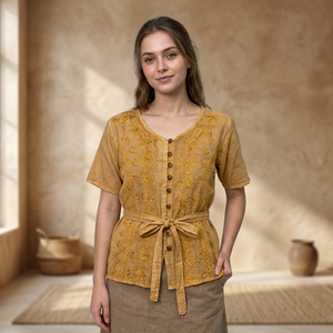 Tunique Maxi en Tissu Rayonne Brodé pour Femmes Indiennes et Musulmanes – Vente en Gros – Idéale pour Soirées et Été - Product Image 2