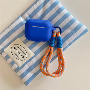 Estuche de Silicona para Auriculares con Anillo Metálico Colorido y Pulseras Coloridas para <span class=keywords><strong>Airpods</strong></span> 1 2 <span class=keywords><strong>3</strong></span> 4 Pro - Product Image 6