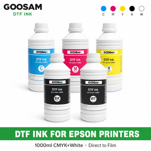 Encre DTF couleur étendue CMYK Pigment Blanc 1000ml Direct to Film pour Imprimante DTF Impression par Transfert Thermique Vente en Gros - Product Image 1