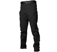 Pantalon tactique d'extérieur OEM IX9 pour homme – Décontracté, coupe droite, anti-plis, polyester/coton élastique, multi-poches, respirant
