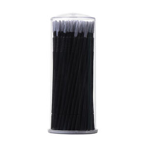 Petite taille 100 pièces jetable Long coton-tige <span class=keywords><strong>bouteille</strong></span> cils greffage tatouage nettoyage écouvillons Perm cils plantation lavage bâtons - Product Image 6