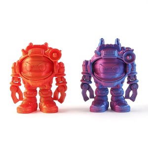 Figurine robotique aérospatiale volante en PLA imprimée en 3D, en forme d'œuf, couleur dégradée, jouet de décompression, pour maternité et veilleuse - Product Image 2