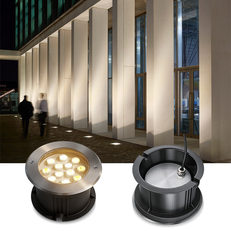 304L Stainless Steel IP68 ROHS CE Inground Uplight Waterproof Warm White LED Underground LED Pool Underwater Fountain Light