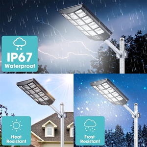 Reflector Solar de 1800W con Sensor de Movimiento PIR, Control Remoto, Regulable, Impermeable IP67, Ajustable para Iluminación de Zonas Comerciales - Product Image 3