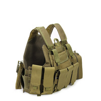 Gilet tactique multifonctionnel à dégagement rapide pour passionnés de CS, camouflage noir, pour activités de plein air
