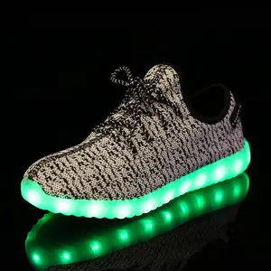 2024 New High Quality Wholesale Front Lace Up Coconut Lantern Shoes LED Street Fashion Shoes USB Charging Luminous Shoes