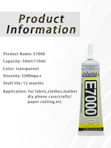 Adhesivo Estructural ZhanlidA E7000 de 110 ml, Viscosidad Media, Transparente, para Electrodomésticos - Product Image 6