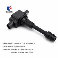 BOJIAN Bobine d'allumage de qualité OEM 22448-8H315 pour Nissan X-Trail Altima Primera Serena QR20DE QR25DE 2000-2008