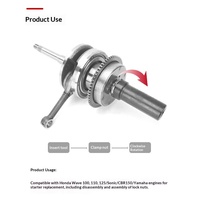 20/24mm Doppelendiger 4-Pin Kupplungsnaben-Schlüssel für Motorrad- & ATV-Reparatur: Kupplungsmutter-Werkzeug Sonstige Handwerkzeuge