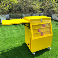 Vitrine de cigarettes extérieure pliable en métal sur mesure avec parapluie Kiosque de promotion du tabac pliable portable