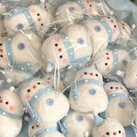 Vente en gros usine : Porte-clés Bonhomme de neige en peluche mignon et moelleux, Breloque de sac Bonhomme de neige doux pour l'hiver, Pendentif cadeau souvenir de Noël