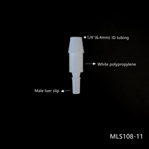 Adaptador de nailon Luer macho a barb, conectores de tuberías de laboratorio, accesorio Luer Lock de plástico con púas, material PP, multicolor - Product Image 6
