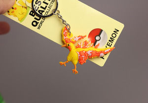 พวงกุญแจ pokemones 4รูปแบบพวงกุญแจยาง articuluno mewtwo <span class=keywords><strong>zapdos</strong></span> พวงกุญแจ3D สำหรับเด็ก - Product Image 4