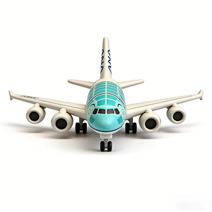 Globo Decorativo de Mesa para Agente de Viagens com Avião de Linha Aérea de 6,5 polegadas - Product Image 1