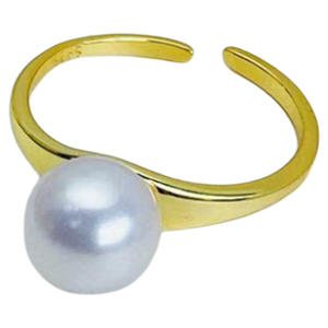 10678 Accesorios de Perlas DIY, Anillo de Plata S925, Base Vacía para Perlas de 10-13mm, Decoración Plateada para Mujer, Tecnología de Incrustación con Garra - Product Image 4
