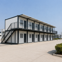 Maison conteneur préfabriquée à plafond haut de 2,896 m, cantine pour personnel, certifiée ISO, prix de gros abordable pour le projet en Nouvelle-Zélande