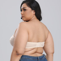 Soutiens-gorge sans bretelles grande taille pour femmes, soutien-gorge minimiseur ultra fin BCDEFG sans bretelles antidérapant pour gros seins