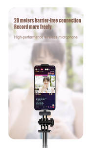 Clip de pecho Plug and Play Enseñanza Solapa Podcast Vlog Video Pin Micrófono Clip en Micrófono Lavalier inalámbrico Portátil Nuevo 3 en 1 - Product Image 3