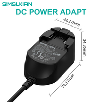 Adaptateur secteur 12v Ac/dc 2a Alimentation universelle 12V2A avec prises interchangeables