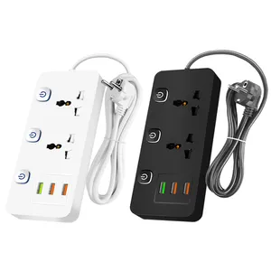 Intelligent plug universal hole household office wiring plug main control switch socket intelligent plug